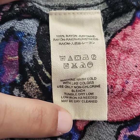 Free People Meadow Lark Button Down Tunic Top Relaxed Fit - Picture 7 of 7